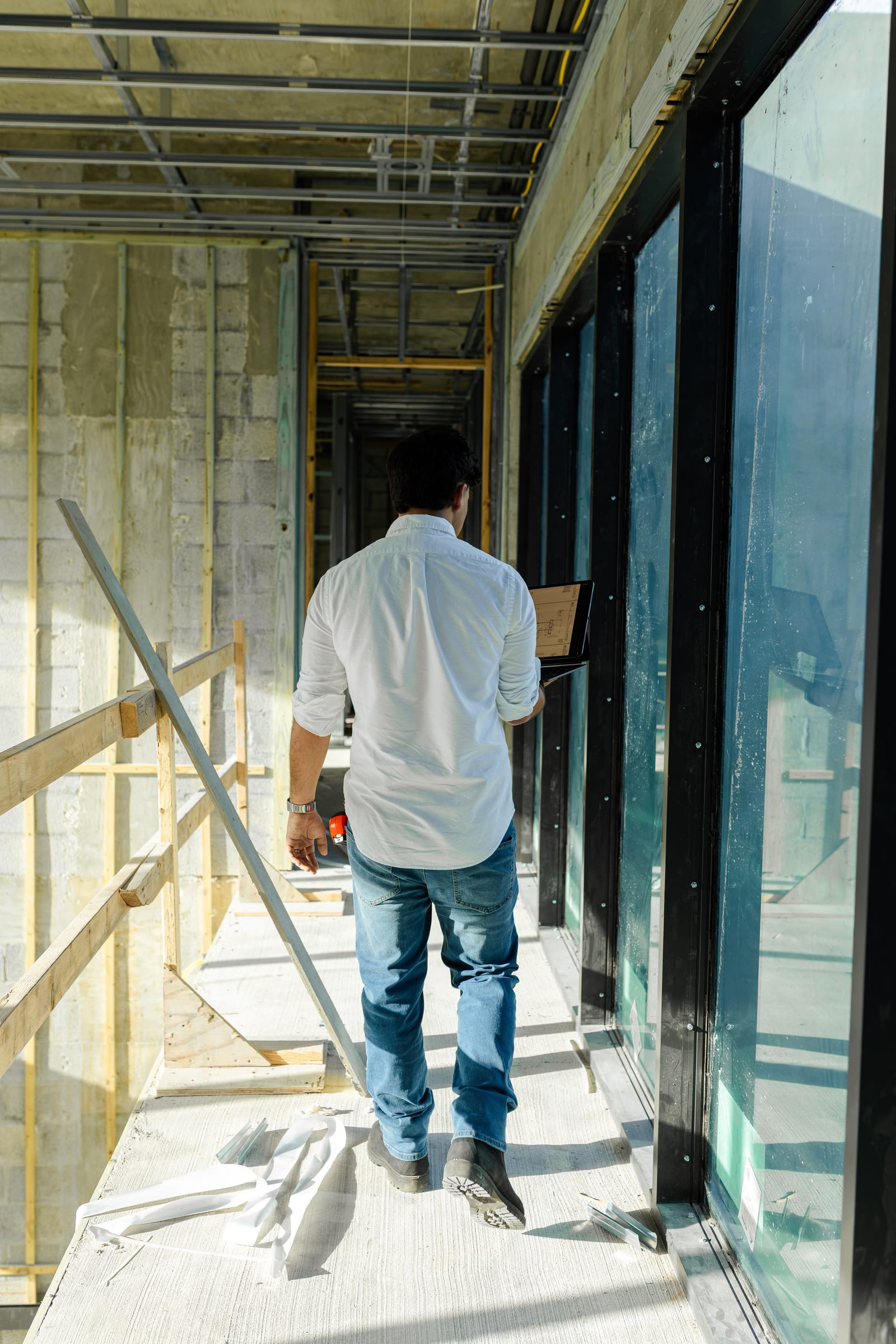 Commercial corridor and impact window inspection