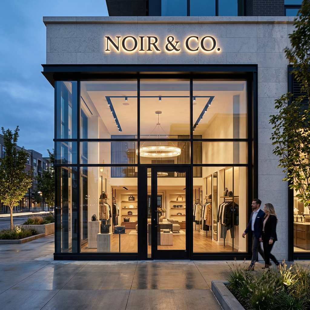 After: Upscale Boutique Storefront - Premium Commercial Storefront Build-out
