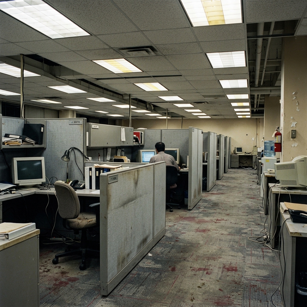 Before: Drab Cubicle Floor - Modern Executive Office Buildout